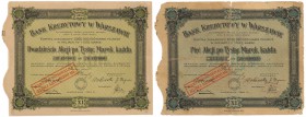Bank Kredytowy w Warszawie, Em.11, 5x, 20x 1.000 mkp 1923 (2szt)