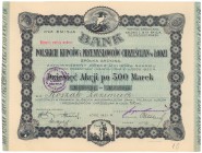 Bank Polskich Kupców i Przemysłowców Chrześcijan, Em.3, 10x 500 mkp