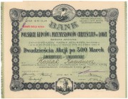 Bank Polskich Kupców i Przemysłowców Chrześcijan, Em.3, 20x 500 mkp