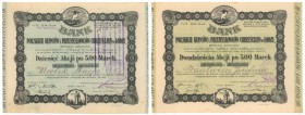 Bank Polskich Kupców i Przemysłowców Chrześcijan, Em.4, 10x i 25x (2szt)