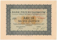 Bank Przemysłowców w Poznaniu, Em.1, 100 zł