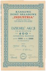 Bankowe Domy Składowe 'Industria', 10x 40 zł 1927