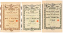 Societe Industrielle de Pologne, 1919-1921 - różne typy (3szt)