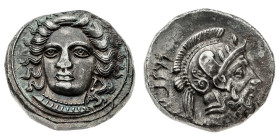 Monete Greche
Pharnabazos (379-374 a.C.) - Statere - Zecca: Tarsos - Diritto: testa di Ninfa di fronte, leggermente rivolta a sinistra - Rovescio: te...