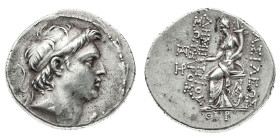 Monete Greche
Demetrio I Soter (162-150 a.C.) - Tetradramma databile agli anni 154-153 a.C. - Zecca: Antiochia ad Orontem - Diritto: testa diademata ...