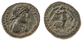 Monete Greche
Cleopatra VII (51-30 a.C.) - Bronzo databile agli anni 32-31 a.C. - Zecca: Chalkis ad Libanon (Syria) - Diritto: busto diademato e drap...