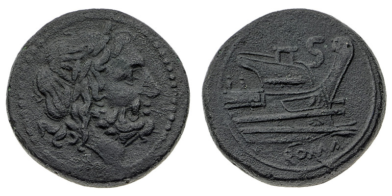 Monete Romane Repubblicane
Semisse anonimo databile dopo il 211 a.C. - Zecca: R...