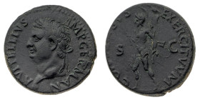 Monete Romane Imperiali
Asse - Zecca: in Spagna, probabilmente Tarraco - Diritto: testa laureata dell'Imperatore a sinistra - Rovescio: Marte in camm...