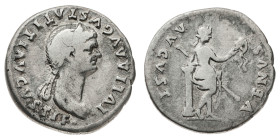 Monete Romane Imperiali
Denario al nome e con l'effigie di Giulia, figlia dell'Imperatore, databile agli anni 80-81 d.C. - Zecca: Roma - Diritto: bus...
