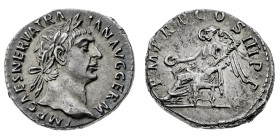 Monete Romane Imperiali
Denario databile al 100 d.C. - Zecca: Roma - Diritto: testa laureata dell'Imperatore a destra - Rovescio: la Vittoria seduta ...