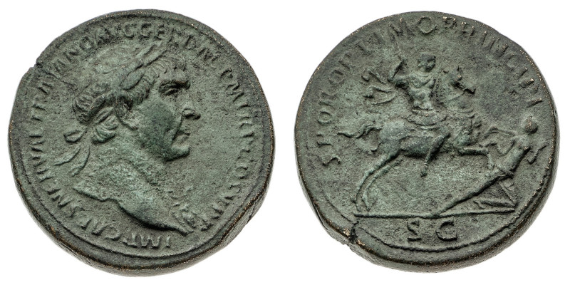 Monete Romane Imperiali
Sesterzio databile al periodo 103-111 d.C. - Zecca: Rom...