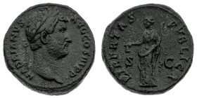 Monete Romane Imperiali
Asse databile al periodo 134-138 d.C. - Zecca: Roma - Diritto: testa laureata dell'Imperatore a destra - Rovescio: la Liberta...