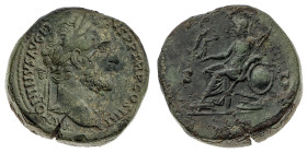 Monete Romane Imperiali
Sesterzio databile al periodo 145-161 d.C. - Zecca: Roma - Diritto: testa laureata dell'Imperatore a destra - Rovescio: Roma ...