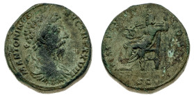 Monete Romane Imperiali
Sesterzio databile agli anni 173-174 d.C. - Zecca: Roma - Diritto: testa laureata dell'Imperatore a destra - Rovescio: Giove ...