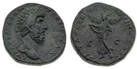 Monete Romane Imperiali
Sesterzio databile agli anni 165-166 d.C. - Zecca: Roma - Diritto: testa laureata di Lucio Vero a destra - Rovescio: la Vitto...