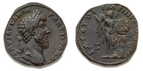 Monete Romane Imperiali
Lucio Vero (161-169 d.C.) - Sesterzio databile al 166 d.C. - Zecca: Roma - Diritto: testa laureata dell'Imperatore a destra -...