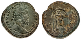 Monete Romane Imperiali
Sesterzio databile al 186 d.C. - Zecca: Roma - Diritto: testa laureata dell'Imperatore a destra - Rovescio: Giano stante su u...