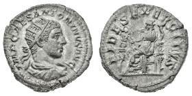 Monete Romane Imperiali
Antoniniano databile agli anni 218-219 d.C. - Zecca: Roma - Diritto: busto radiato e drappeggiato dell'Imperatore a destra - ...