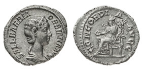 Monete Romane Imperiali
Denario al nome e con l'effigie di Orbiana, moglie dell'Imperatore, databile a dopo il 225 d.C. - Zecca: Roma - Diritto: bust...