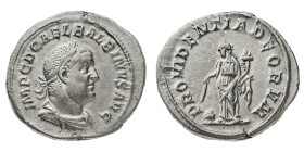 Monete Romane Imperiali
Denario - Zecca: Roma - Diritto: busto laureato, drappeggiato e corazzato dell'Imperatore a destra - Rovescio: la Providentia...