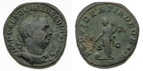 Monete Romane Imperiali
Sesterzio - Zecca: Roma - Diritto: busto laureato, drappeggiato e corazzato dell'Imperatore a destra - Rovescio: la Provviden...