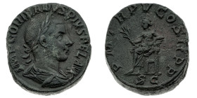 Monete Romane Imperiali
Sesterzio databile al 240 d.C. - Zecca: Roma - Diritto: busto laureato, drappeggiato e corazzato dell'Imperatore a destra - R...