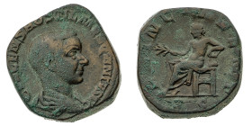 Monete Romane Imperiali
Sesterzio con il titolo di Cesare - Zecca: Roma - Diritto: busto drappeggiato di Ostiliano a destra - Rovescio: Apollo seduto...
