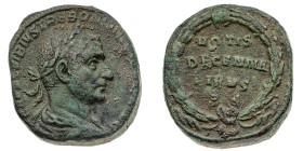 Monete Romane Imperiali
Sesterzio con il titolo di Cesare - Zecca: Roma - Diritto: busto laureato, drappeggiato e corazzato di Treboniano a destra - ...