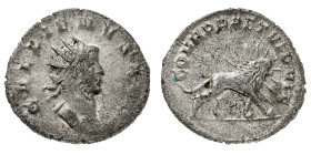 Monete Romane Imperiali
Antoniniano databile agli anni 260-261 d.C. - Zecca: Mediolanum - Diritto: busto radiato e corazzato dell'Imperatore a destra...