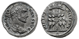 Monete Romane Imperiali
Argenteo databile al periodo 295-297 d.C. - Zecca: Roma - Diritto: testa laureata dell'Imperatore a destra - Rovescio: i quat...