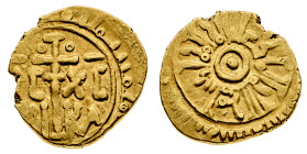 Monete di Zecche Italiane
Guglielmo I Re di Sicilia (1154-1166) - Tarì - Zecca: Palermo o Messina - Diritto: legenda disposta su due cerchi concentri...