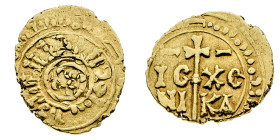 Monete di Zecche Italiane
Guglielmo II "il Buono" (1166-1189) - Tarì - Zecca: Palermo - Diritto: cinque globetti entro legenda circolare - Rovescio: ...