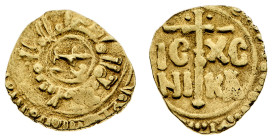Monete di Zecche Italiane
Guglielmo II "il Buono" (1166-1189) - Tarì - Zecca: Palermo o Messina - Diritto: simbolo intorno al quale si sviluppano due...