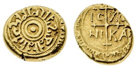 Monete di Zecche Italiane
Guglielmo III (1194) - Multiplo di Tarì - Zecca: Palermo - Diritto: globetto entro doppio cerchio intorno al quale si svilu...