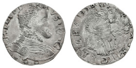 Monete di Zecche Italiane
Filippo II di Spagna (1556-1598) - 4 Tarì 1558 - Zecca: Messina - Diritto: busto corazzato del Re a destra - Rovescio: aqui...