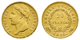 Antichi Stati italiani
Napoleone I Imperatore dei Francesi (1804-1814) - 20 Franchi 1812 - Zecca: Roma - Diritto: effigie laureata di Napoleone a sin...