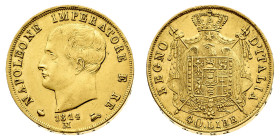 Antichi Stati italiani
Napoleone I Re d'Italia (1805-1814) - 40 Lire 1814 - Zecca: Milano - Diritto: effigie di Napoleone a sinistra - Rovescio: stem...