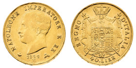 Antichi Stati italiani
Napoleone I Re d'Italia (1805-1814) - 40 Lire 1814 - Zecca: Milano - Diritto: effigie di Napoleone a sinistra - Rovescio: stem...