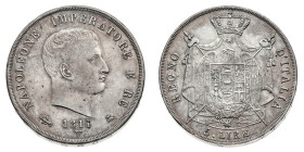 Antichi Stati italiani
Napoleone I Re d'Italia (1805-1814) - 5 Lire 1811 - Zecca: Venezia - Diritto: effigie di Napoleone a destra - Rovescio: stemma...