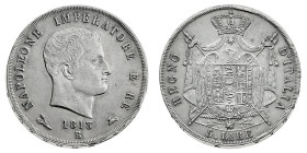 Antichi Stati italiani
Napoleone I Re d'Italia (1805-1814) - 5 Lire 1813 - Zecca: Bologna - Diritto: effigie di Napoleone a destra - Rovescio: stemma...