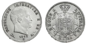 Antichi Stati italiani
Napoleone I Re d'Italia (1805-1814) - 2 Lire 1812 - Zecca: Bologna - Diritto: effigie di Napoleone a destra - Rovescio: stemma...