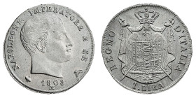 Antichi Stati italiani
Napoleone I Re d'Italia (1805-1814) - 1 Lira 1808 - Zecca: Milano - Diritto: effigie di Napoleone a destra - Rovescio: stemma ...