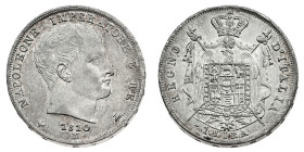 Antichi Stati italiani
Napoleone I Re d'Italia (1805-1814) - 1 Lira 1810 - Zecca: Milano - Diritto: effigie di Napoleone a destra - Rovescio: stemma ...