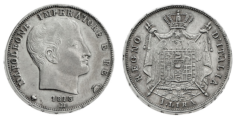 Antichi Stati italiani
Napoleone I Re d'Italia (1805-1814) - 1 Lira 1813 - Zecc...