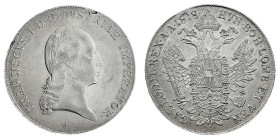 Antichi Stati italiani
Francesco I d'Asburgo (1815-1835) - Tallero di Convenzione 1818 - Zecca: Venezia - Diritto: effigie laureata di Francesco I a ...