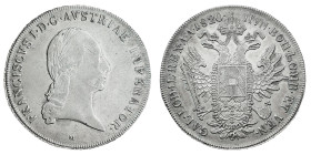 Antichi Stati italiani
Francesco I d'Asburgo (1815-1835) - Tallero di Convenzione 1820 - Zecca: Milano - Diritto: effigie laureata di Francesco I a d...
