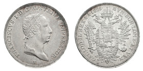 Antichi Stati italiani
Francesco I d'Asburgo (1815-1835) - Mezzo Scudo 1825 - Zecca: Venezia - Diritto: effigie laureata di Francesco I a destra - Ro...