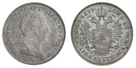 Antichi Stati italiani
Francesco I d'Asburgo (1815-1835) - 1 Lira 1824 - Zecca: Milano - Diritto: effigie laureata di Francesco I a destra - Rovescio...