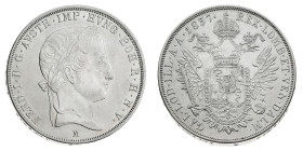 Antichi Stati italiani
Ferdinando I d'Asburgo (1835-1848) - Scudo Nuovo da 6 Lire 1837 - Zecca: Milano - Diritto: effigie laureata di Ferdinando I a ...
