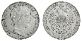 Antichi Stati italiani
Francesco Giuseppe I d'Asburgo (1848-1866) - Fiorino 1862 - Zecca: Venezia - Diritto: effigie laureata di Francesco Giuseppe I...